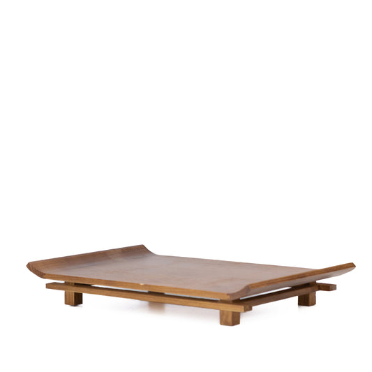 Tavolo per bonsai marrone chiaro, design torii 26cm