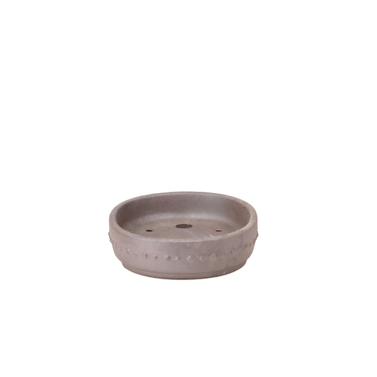 Vaso per bonsai ovale (tamburo) non smaltato 18cm