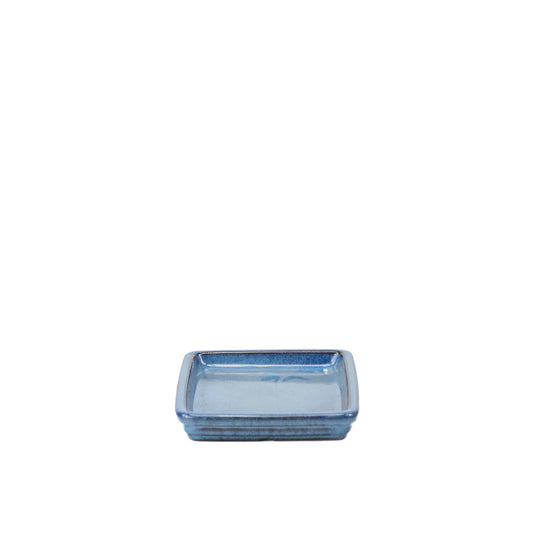 Sottovaso per bonsai rettangolare blu 15cm