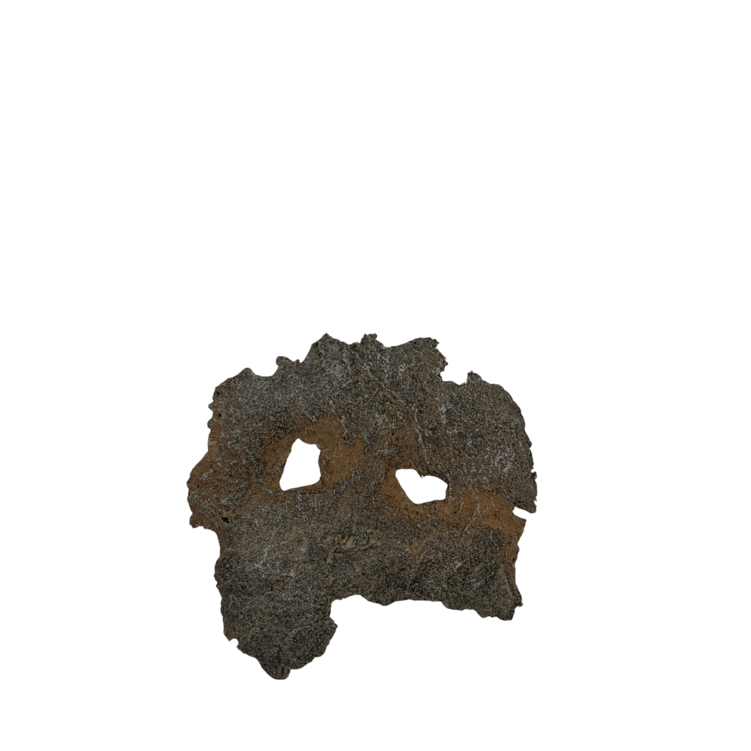 Lastra per bonsai marrone con accenti ruggine 16cm