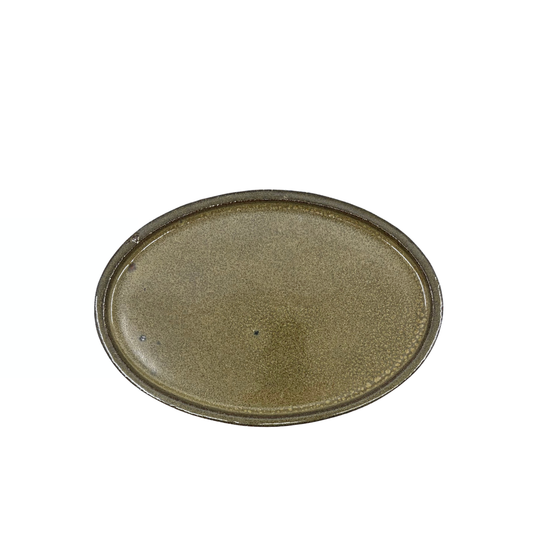 Sottovaso per bonsai ovale verde 24 cm