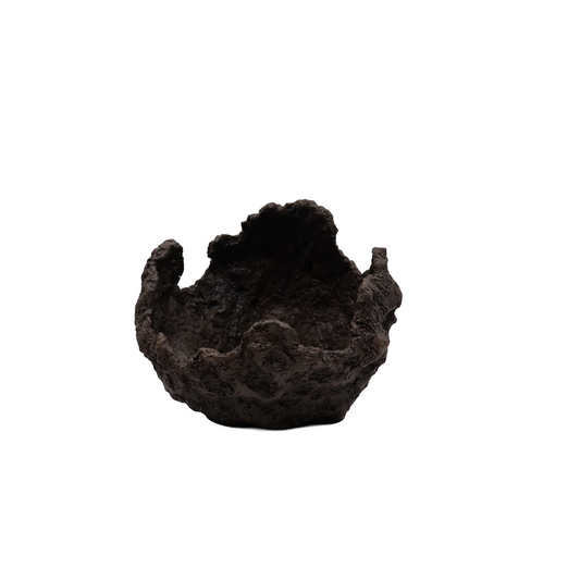 Vaso per bonsai a forma di luna, sferico – fatto a mano 16cm