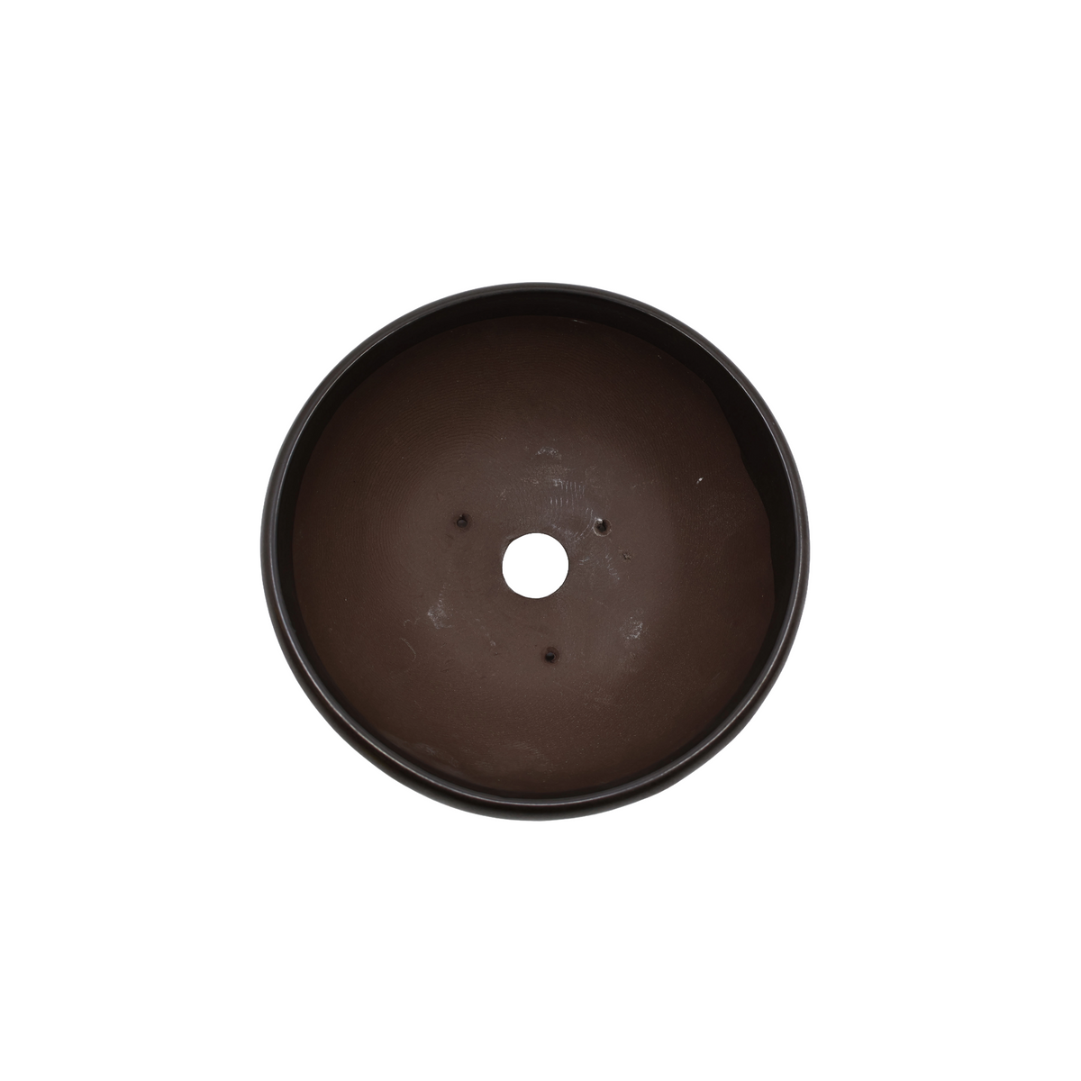 Vaso per bonsai nero opaco rotondo 19cm