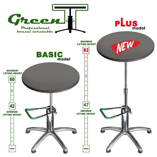 Green T Hydraulic Lift Bonsai Ronde Draaitafel BASIC