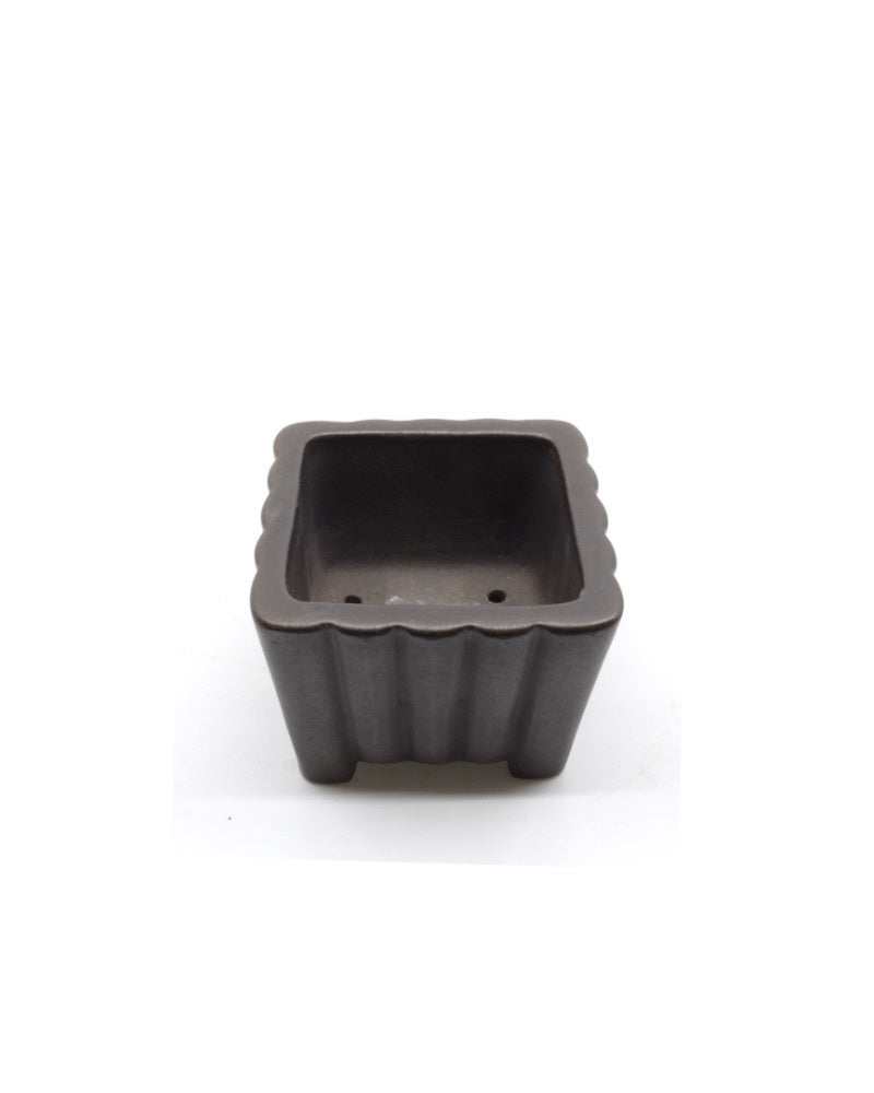 Shohin bonsai pot Yixing vierkant 9cm