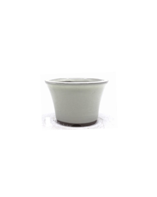 Bonsai pot semi-cascade rond creme 12cm