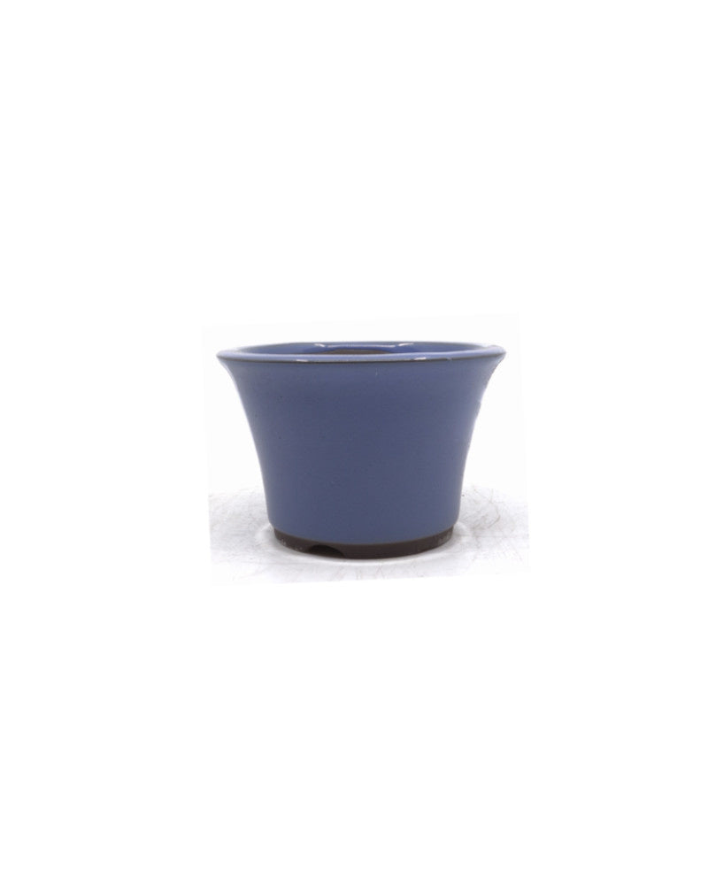 Bonsai pot semi-cascade rond licht blauw 12cm