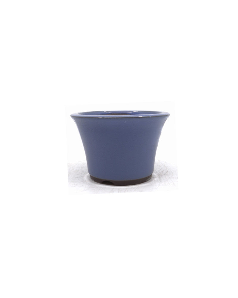 Bonsai pot semi-cascade rond licht blauw 12cm