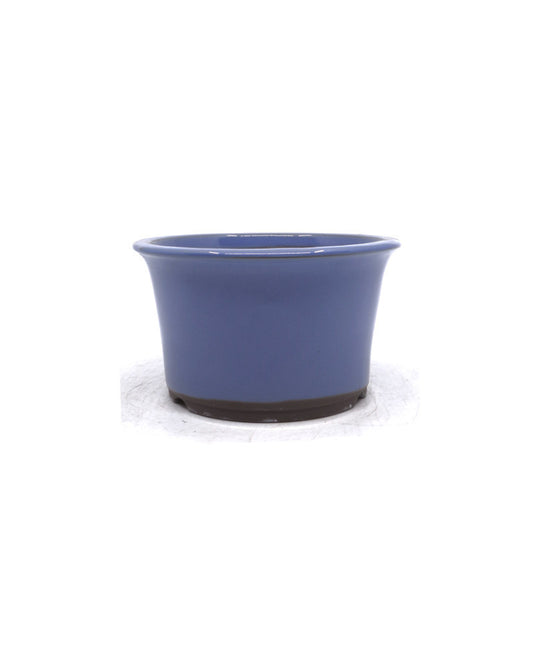 Bonsai pot semi-cascade rond licht blauw 16cm