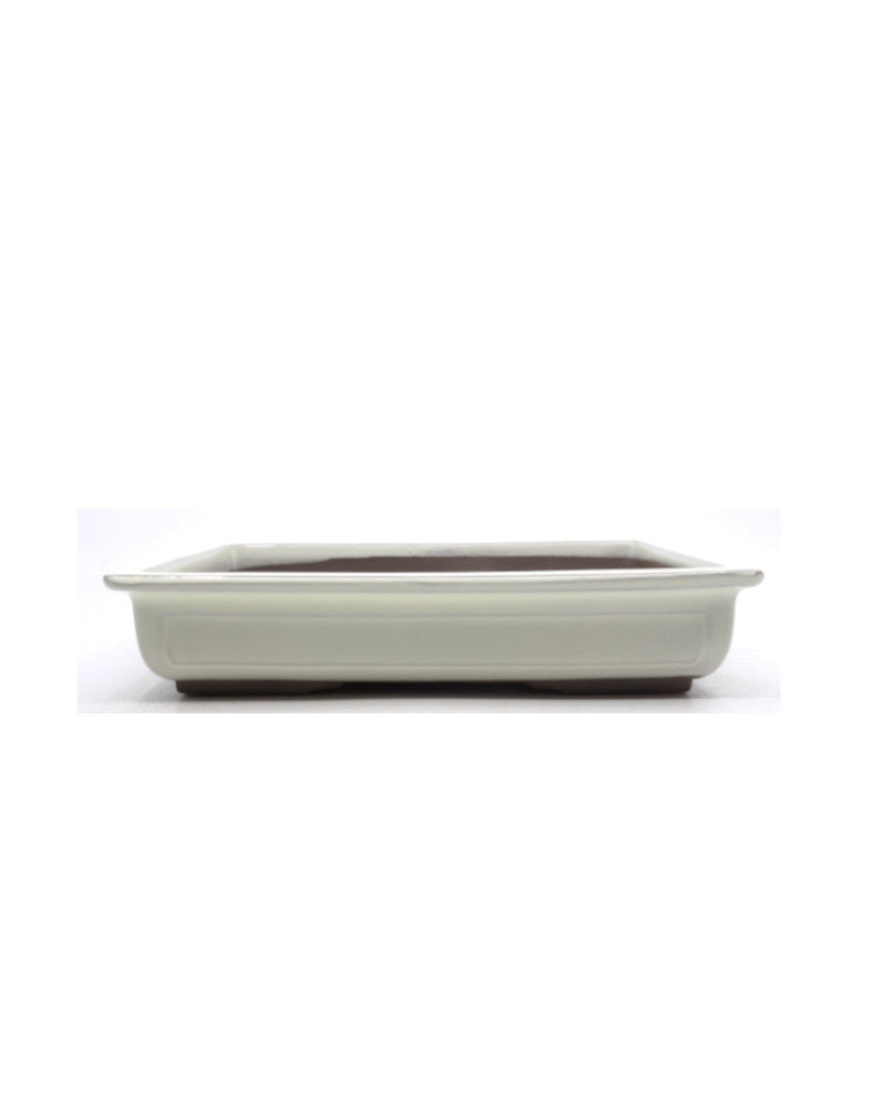 Bonsai pot creme rechthoekig 28cm