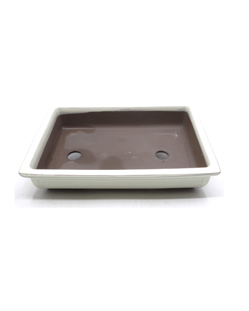 Bonsai pot creme rechthoekig 30cm