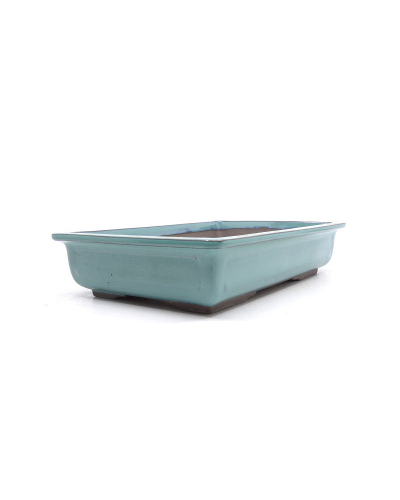 Bonsai pot groen rechthoekig 19cm