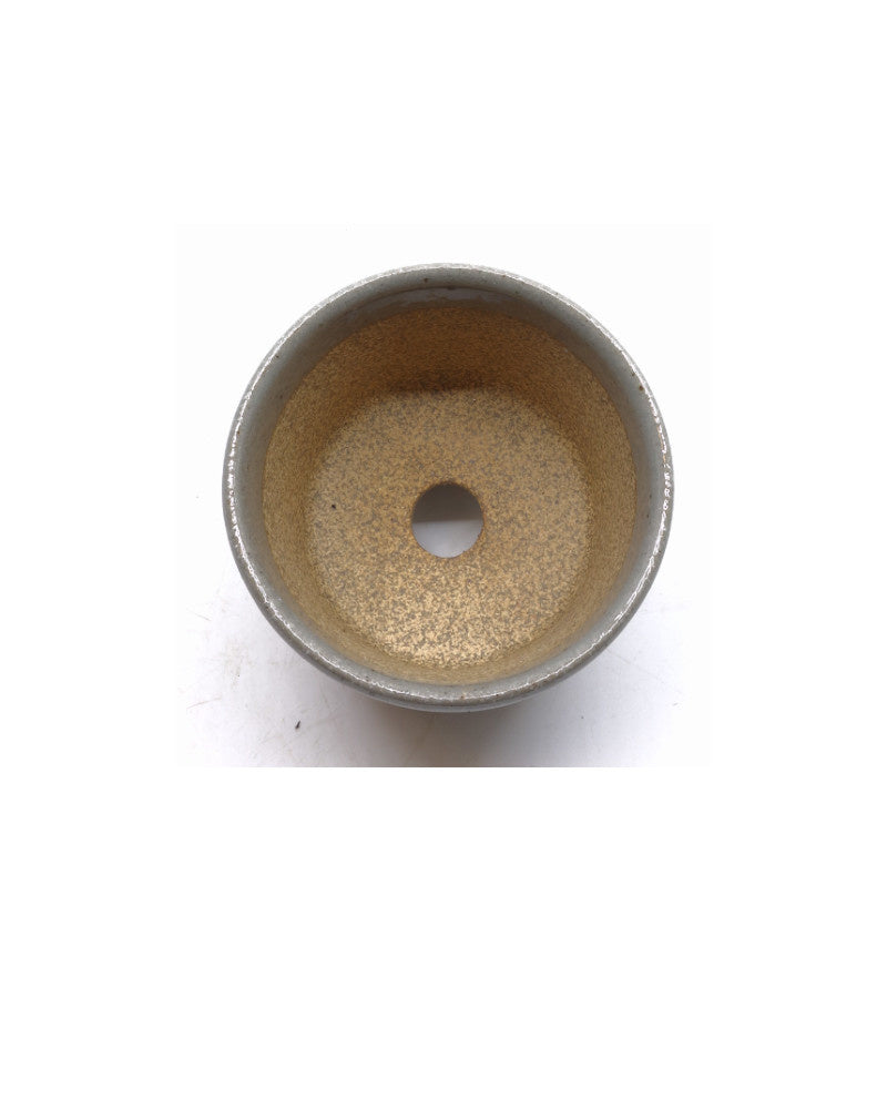 Shohin Bonsai pot handgeschilderd druiven rond 9cm