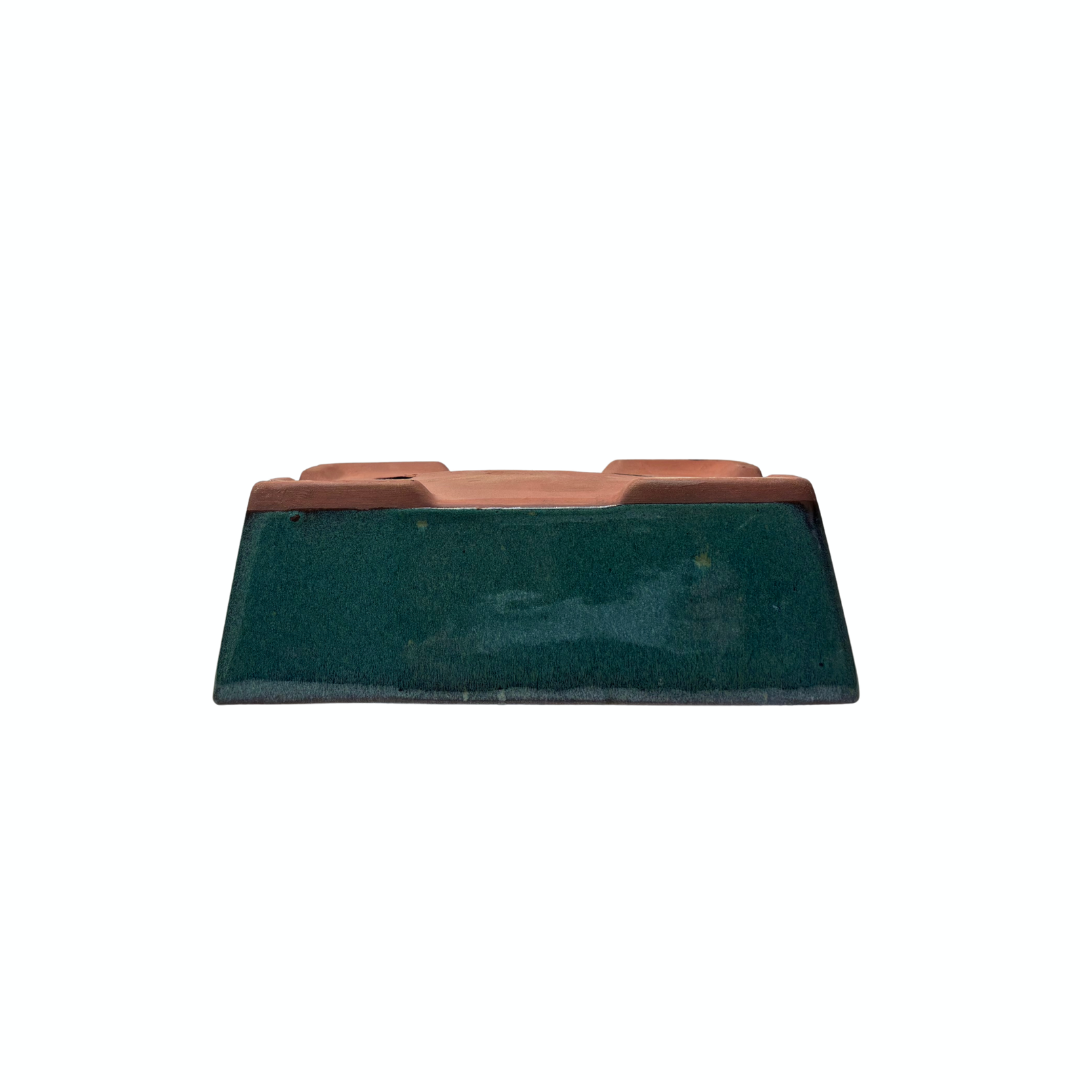 Vaso bonsai verde rettangolare 30cm - set