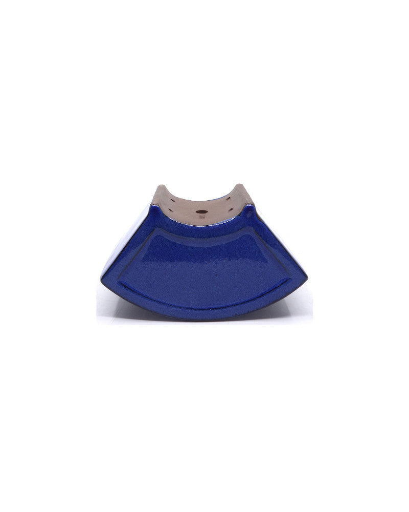 Bonsai pot blauw fan 15cm