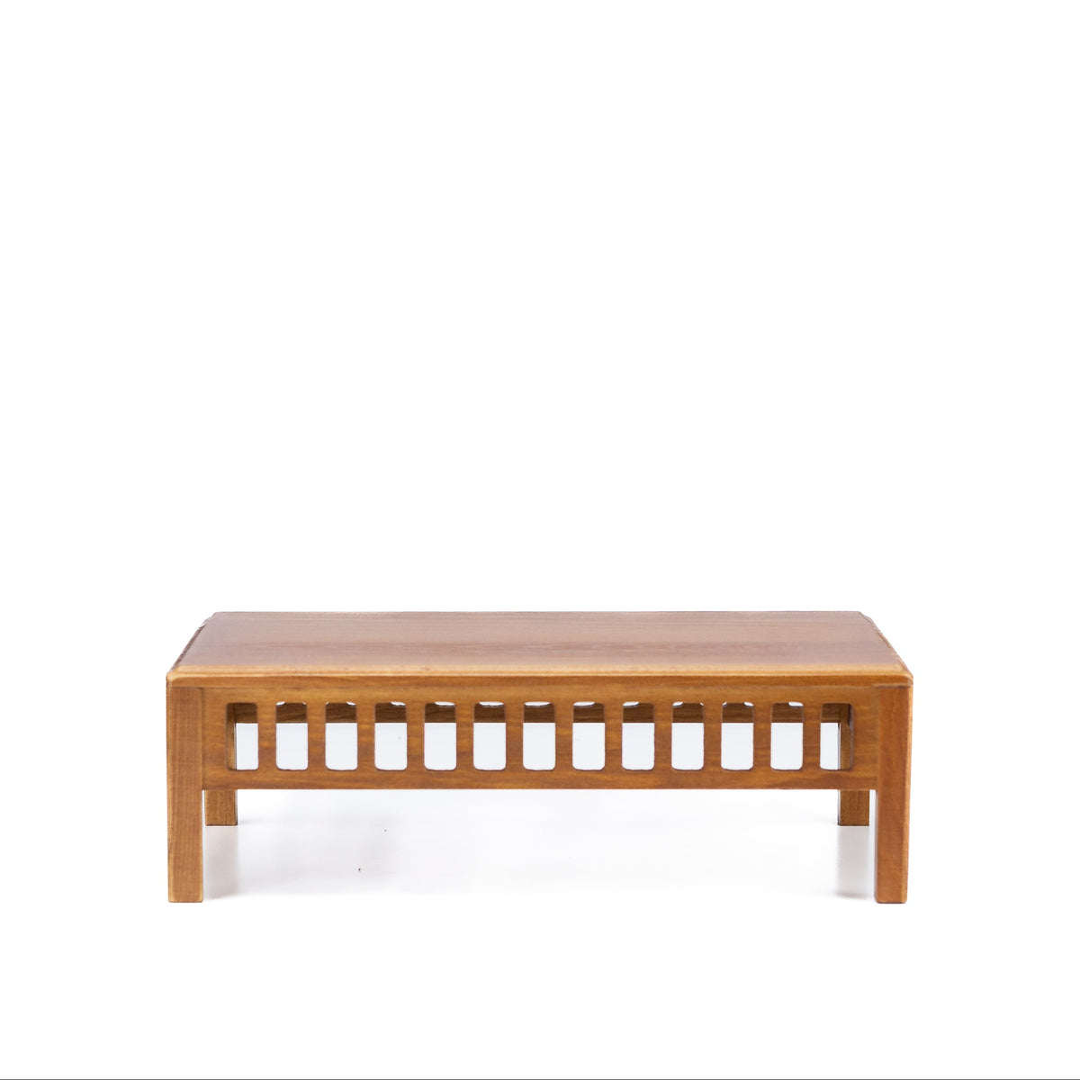 Tavolino per bonsai marrone chiaro, legno con dettagli a listelli 25cm