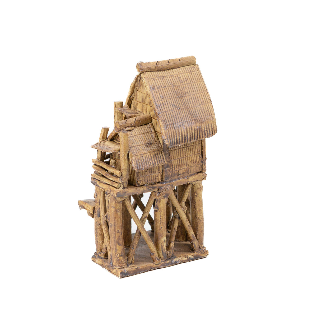 Ornamento tradizionale per bonsai a forma di casetta marrone