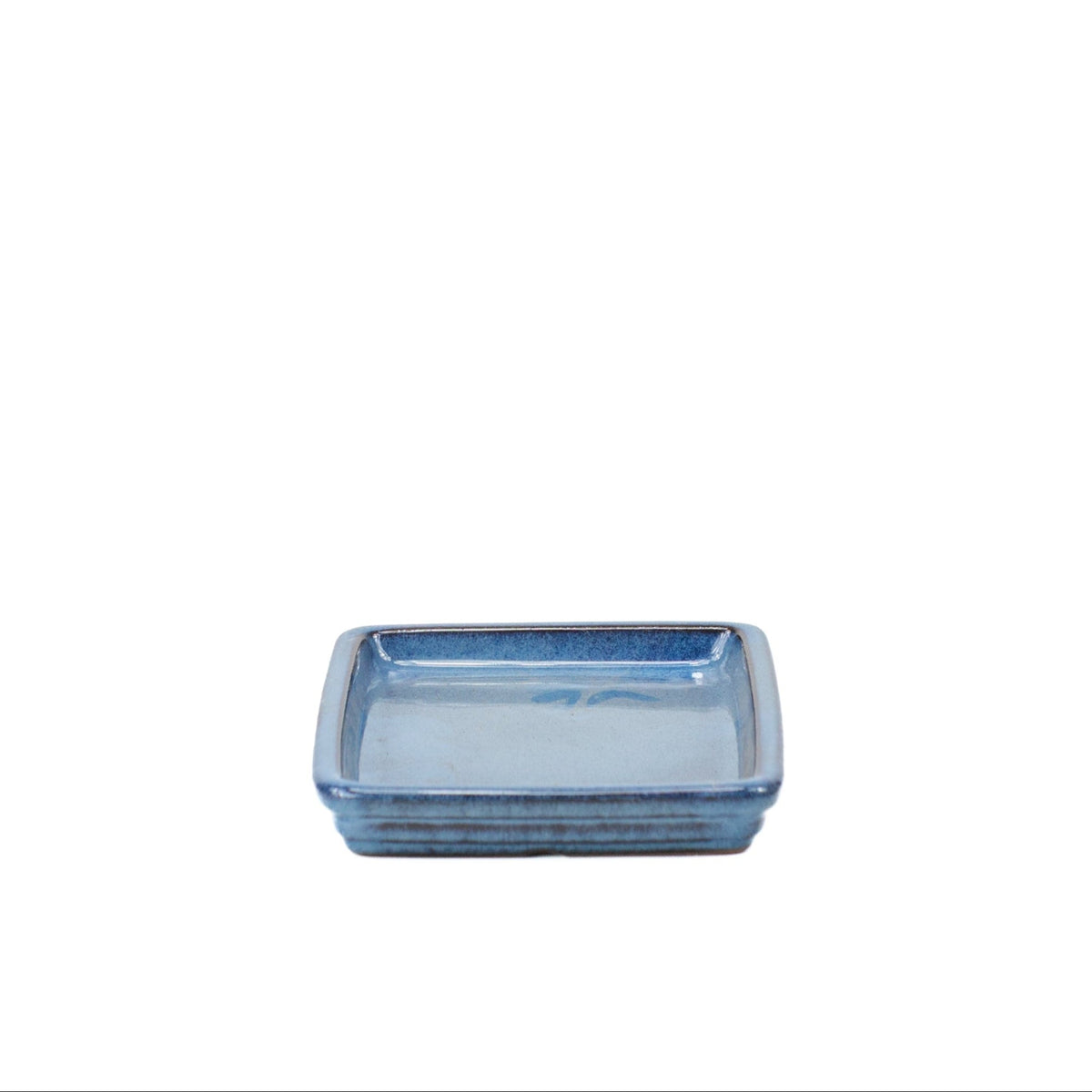 Sottovaso per bonsai rettangolare blu 18 cm