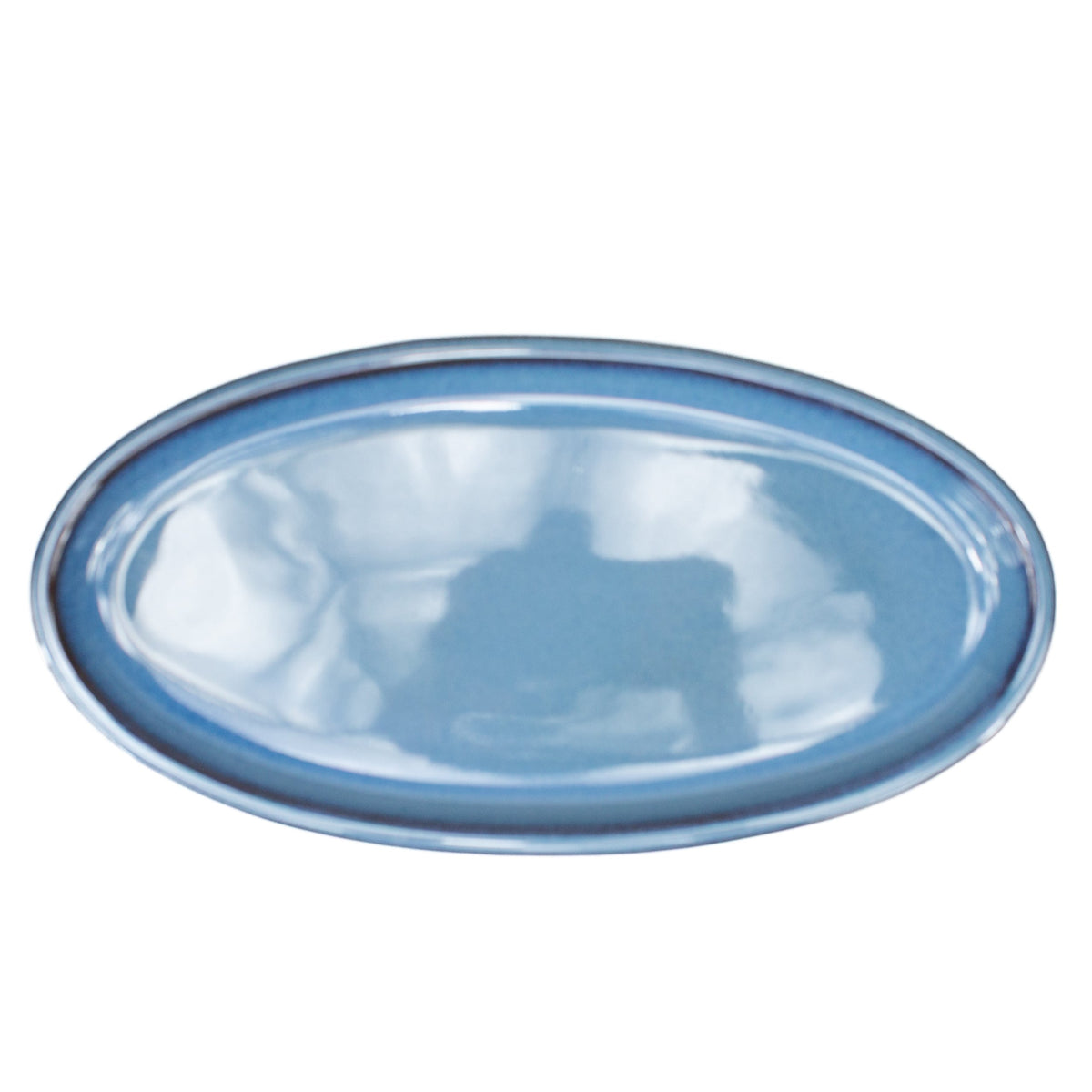 Sottovaso per bonsai blu ovale 31 cm