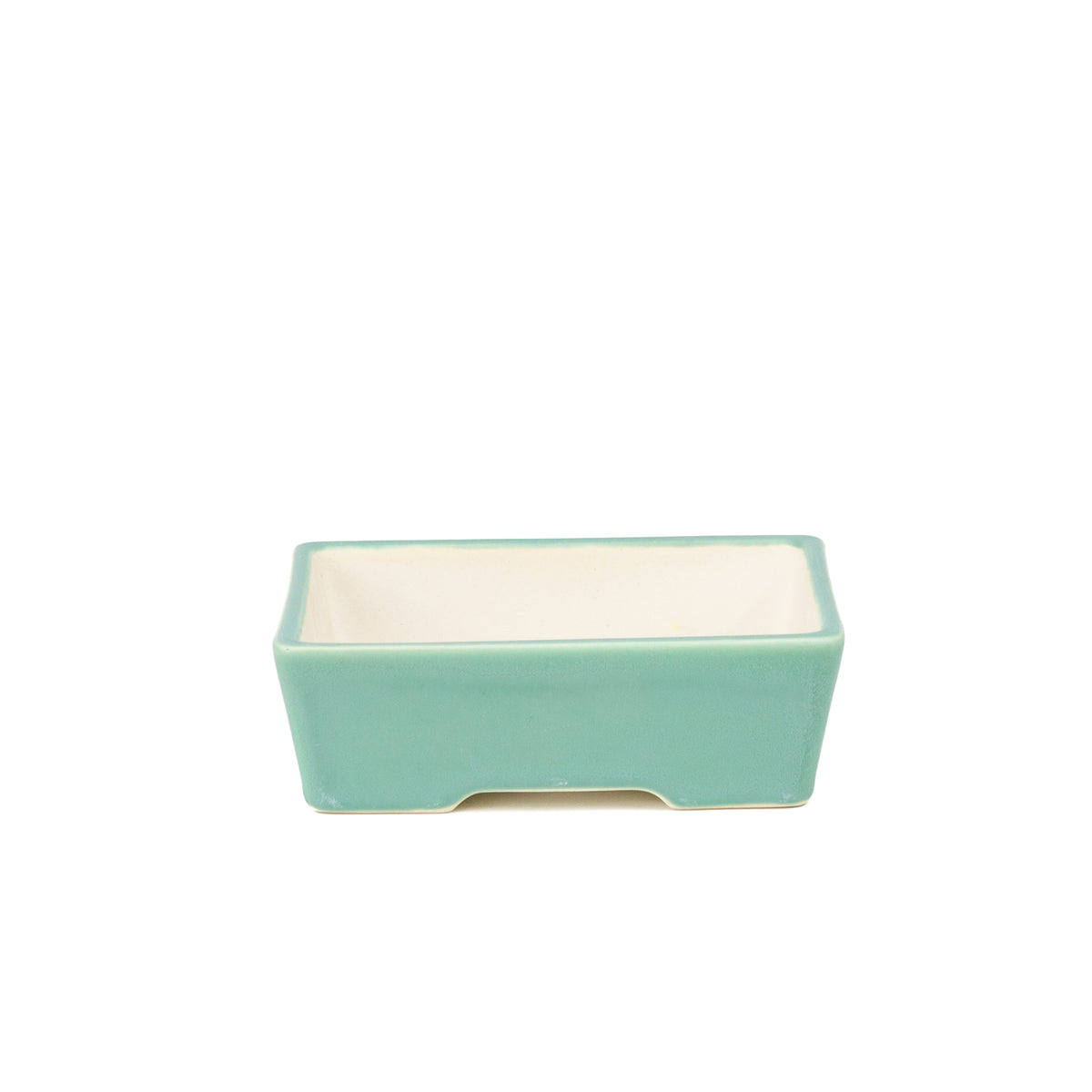 Bonsai Yixing pot turquoise rechthoek 15cm