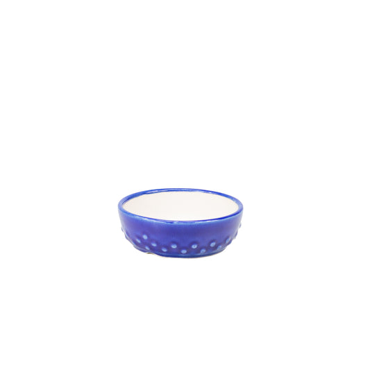 Bonsai Yixing pot blauw trommel 12cm