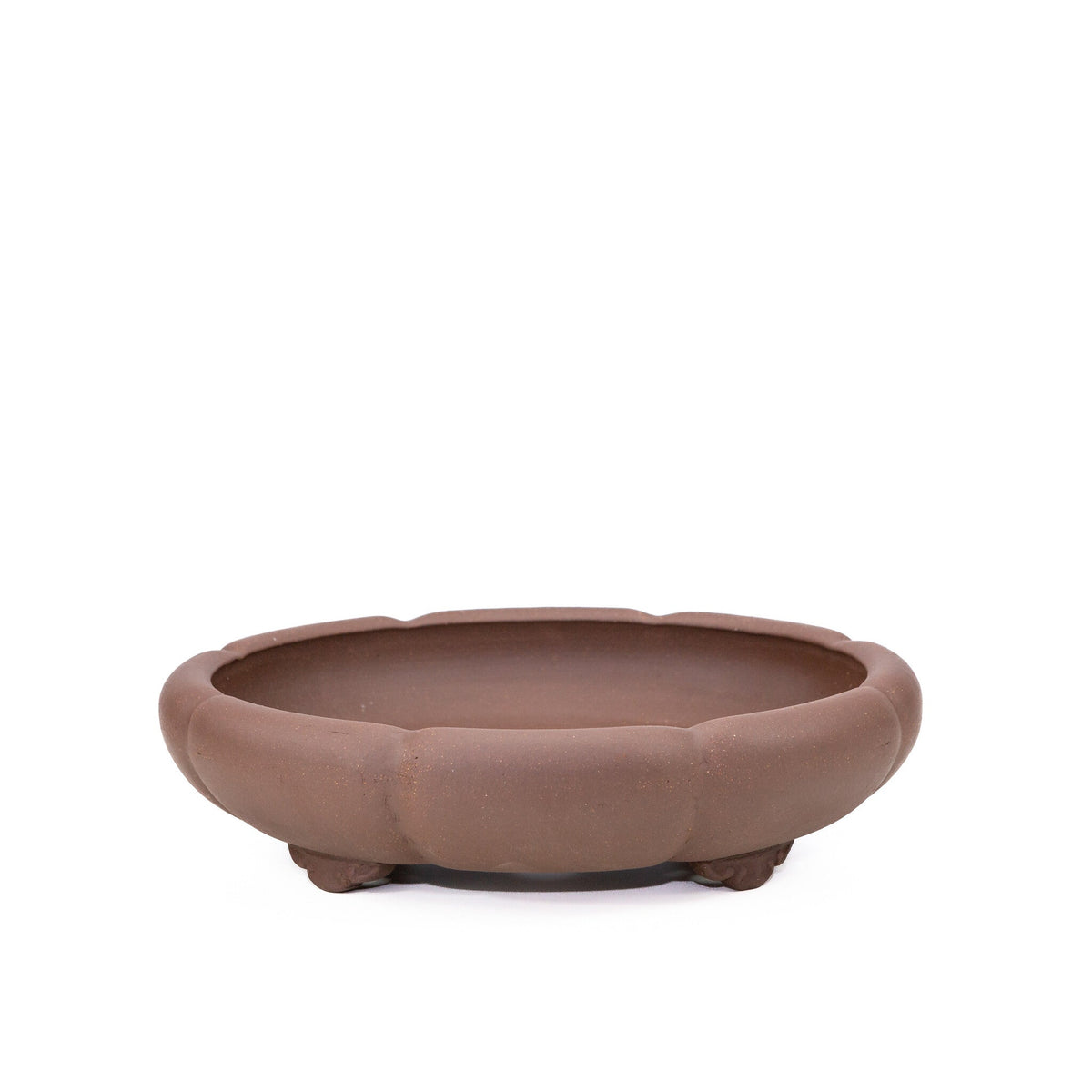 Bonsai pot ongeglazuurd chrysanten rond 30cm