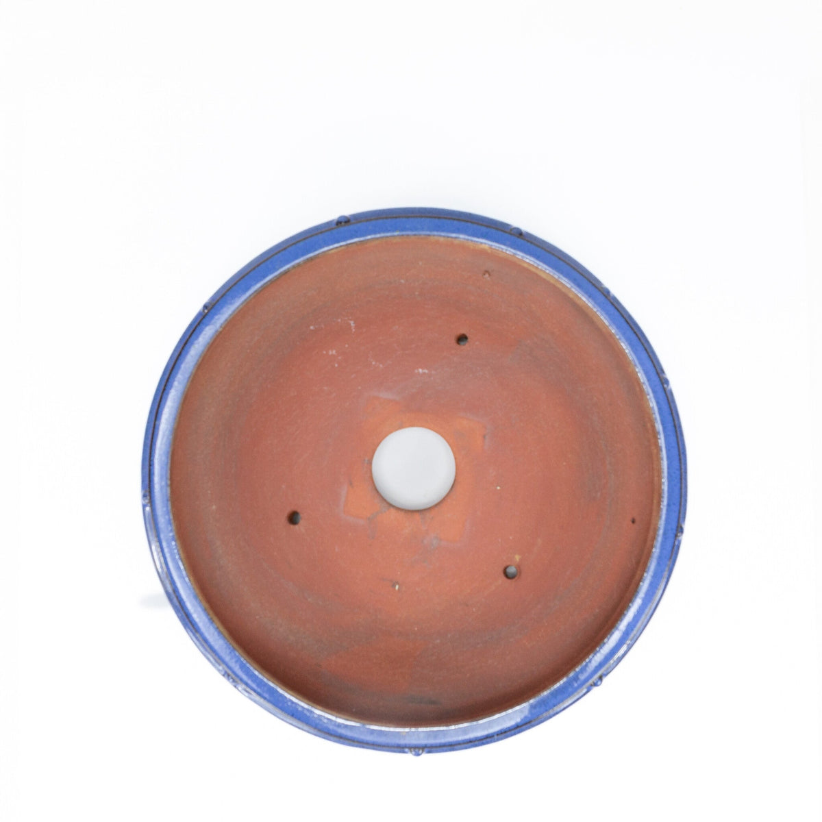 Bonsai pot trommel blauw rond 31cm