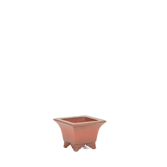 Shohin bonsai pot Yixing ongeglazuurd rechthoek 10cm