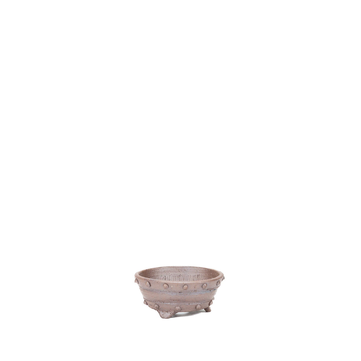 Shohin bonsai pot ongeglazuurd trommel rond 10cm