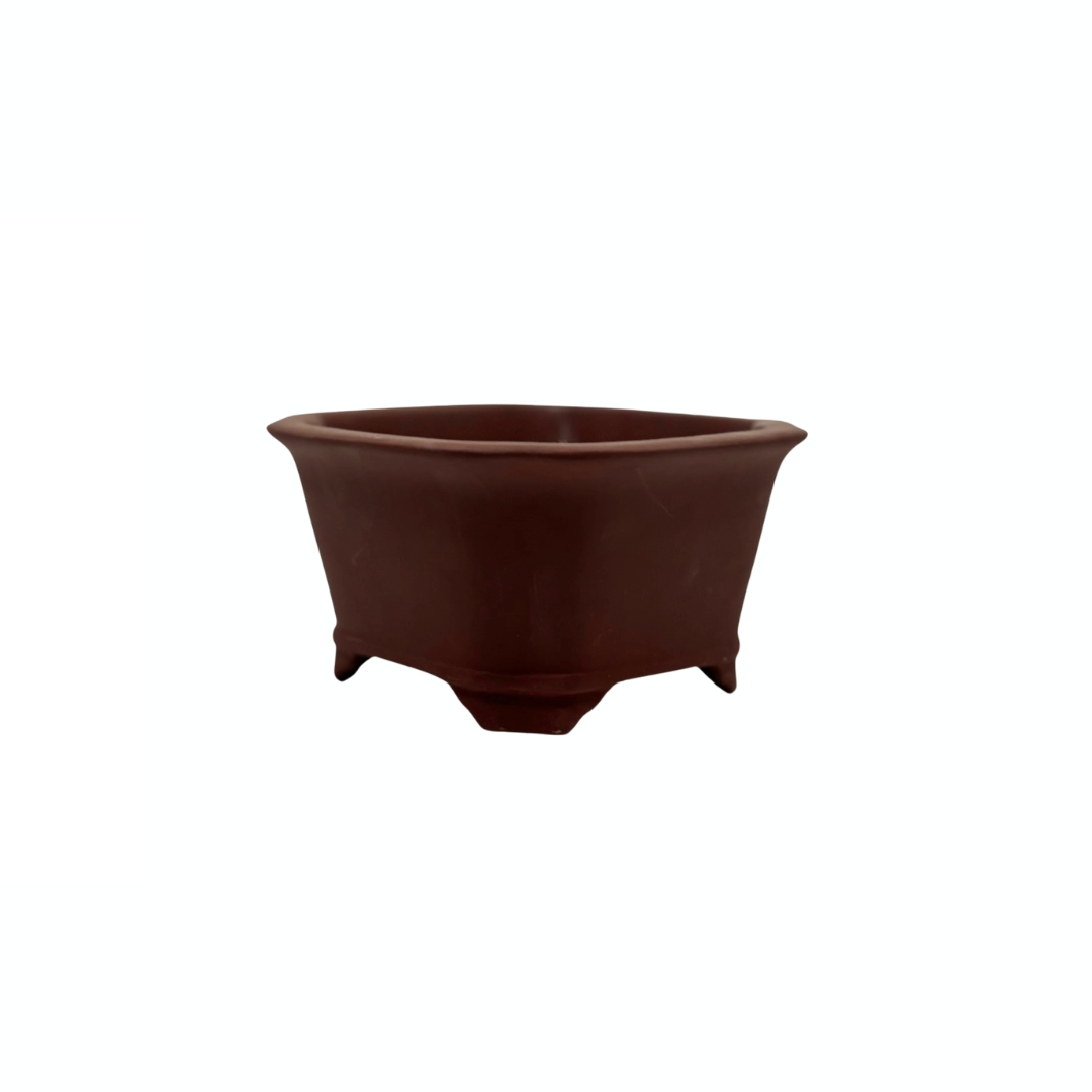 Vaso per bonsai - quadrato, non smaltato (13 cm di larghezza)