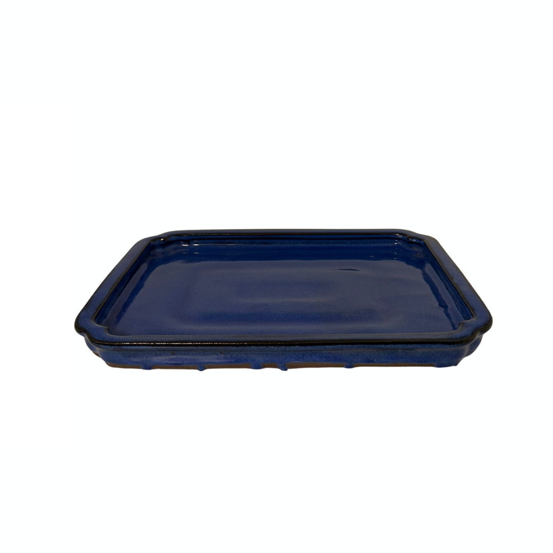 Sottovaso per bonsai rettangolare blu 29cm