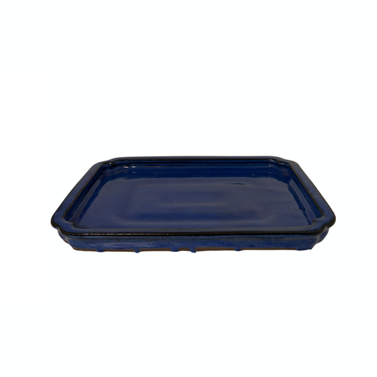 Sottovaso per bonsai rettangolare blu 29cm