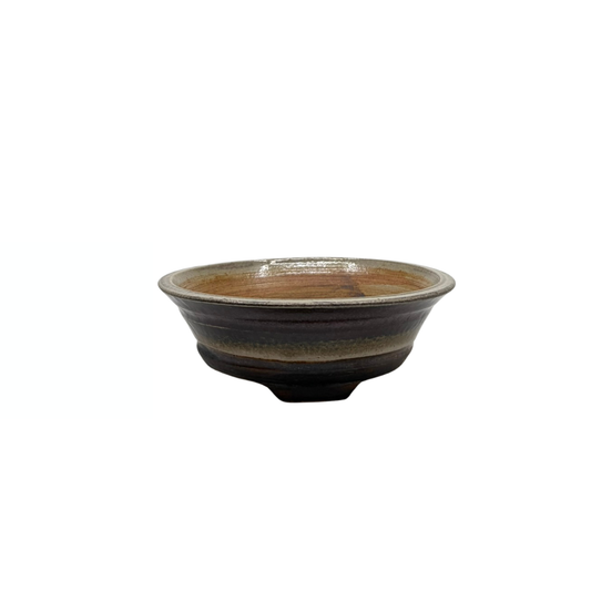 Vaso per bonsai color sangue di bue René Lecocq 14cm
