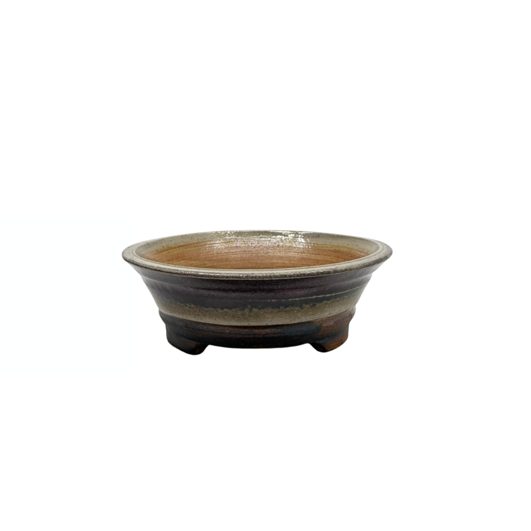 Vaso per bonsai color sangue di bue René Lecocq 14cm