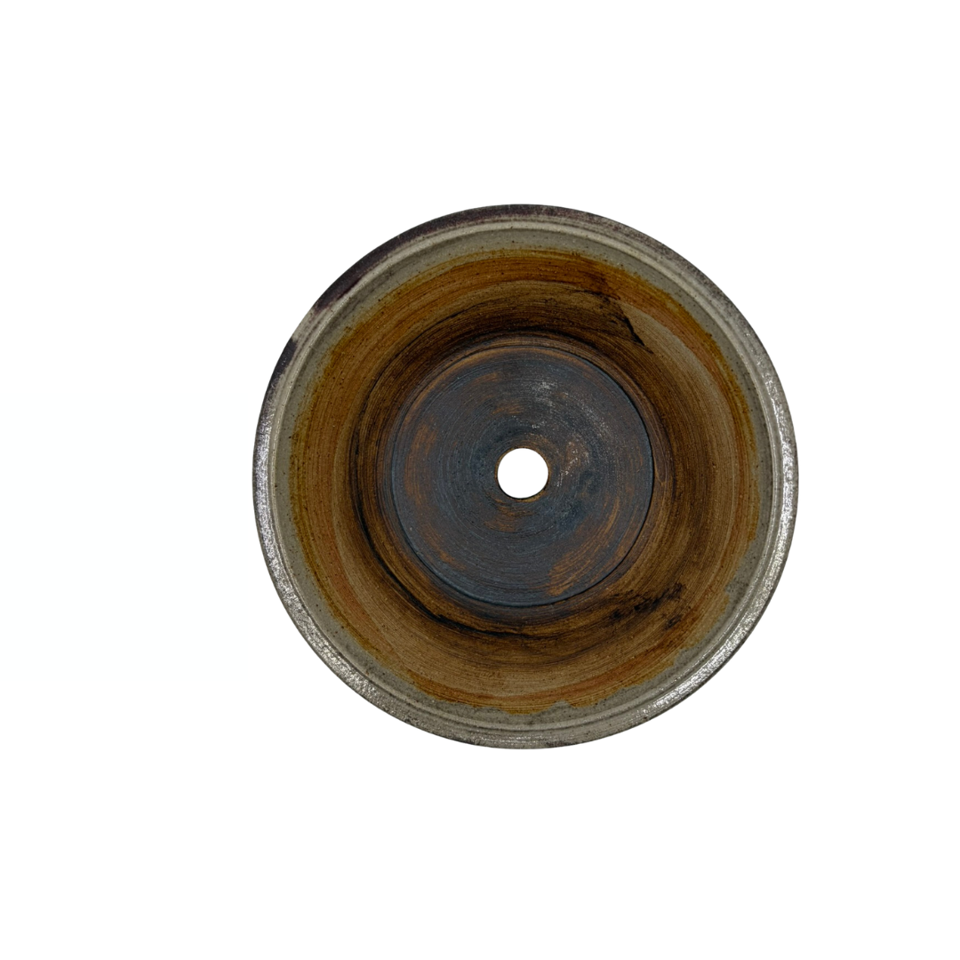 Vaso per bonsai color sangue di bue René Lecocq 14cm