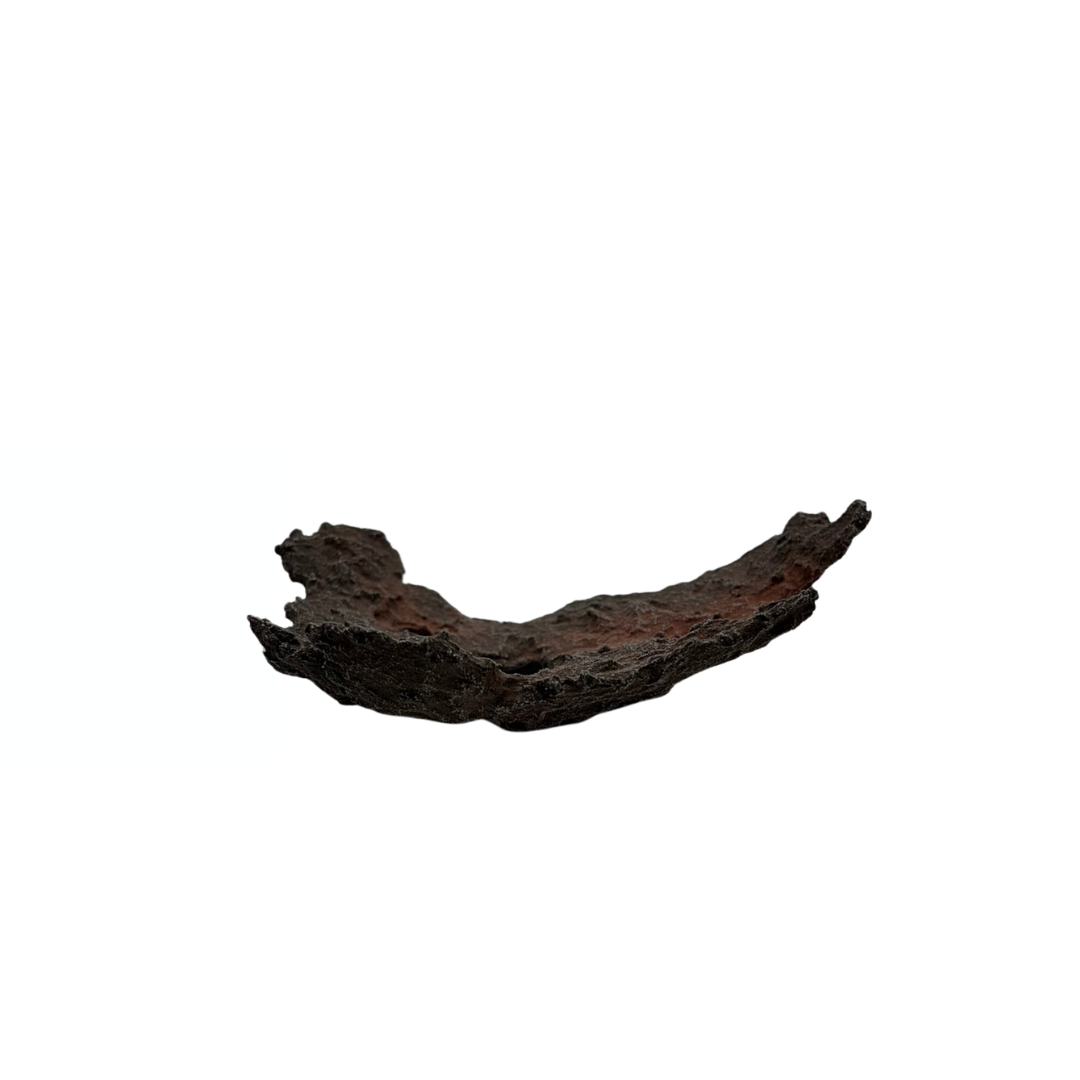 Lastra per bonsai marrone con accenti rossi 18cm