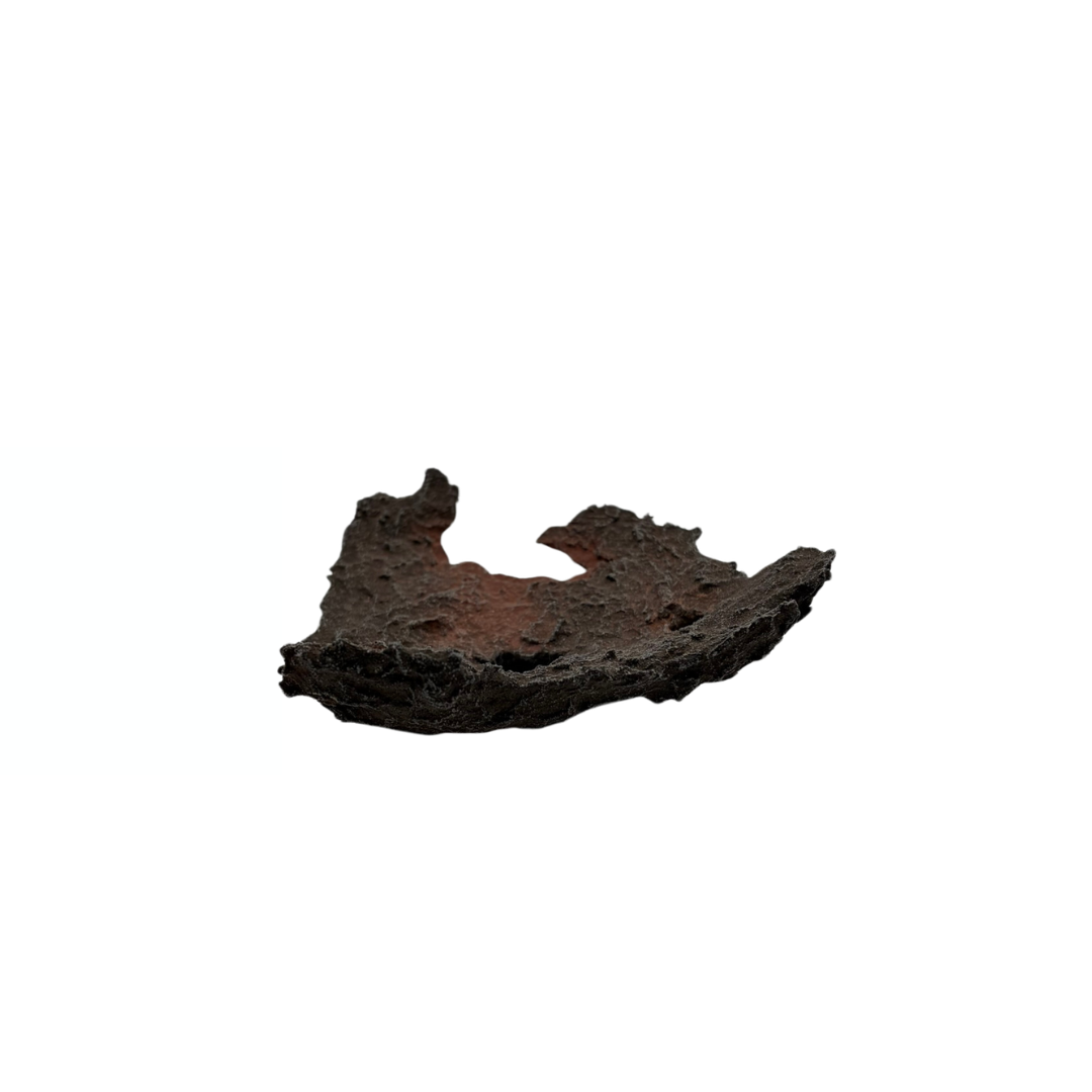 Lastra per bonsai marrone con accenti rossi 18cm