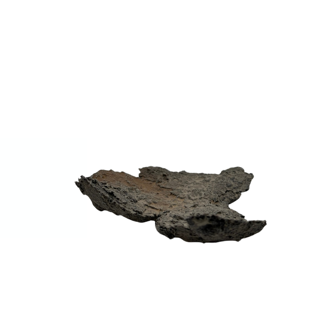Vassoio per bonsai grigio con accenti beige 18cm