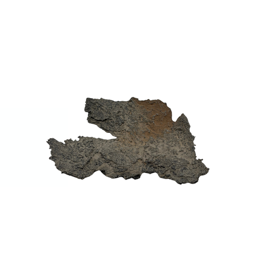 Vassoio per bonsai grigio con accenti beige 18cm