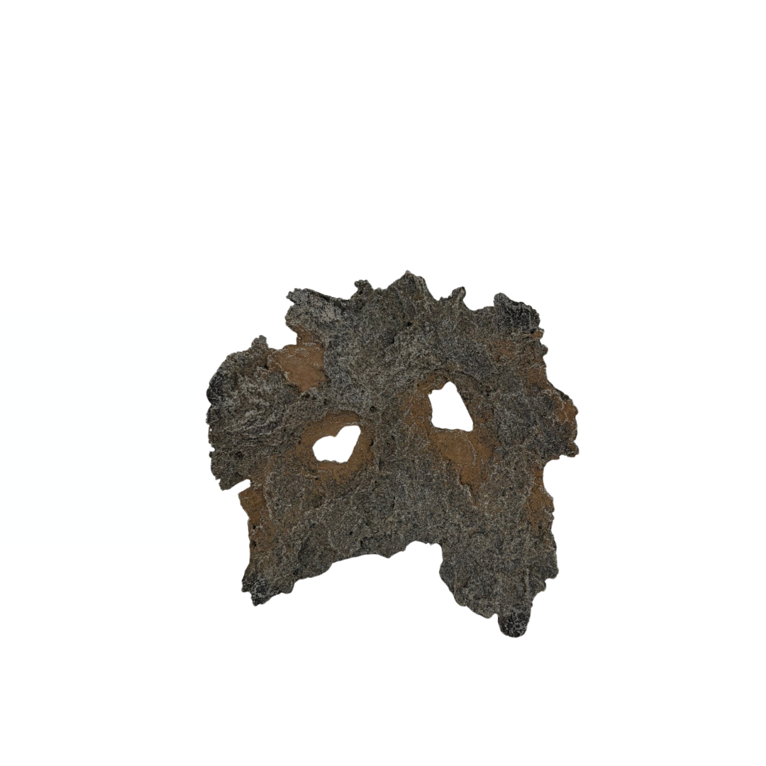 Lastra per bonsai marrone con accenti ruggine 16cm