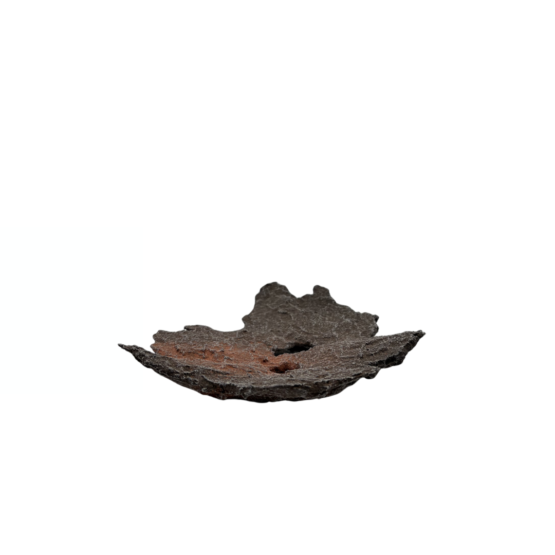 Lastra per bonsai marrone con accenti rossi 17 cm