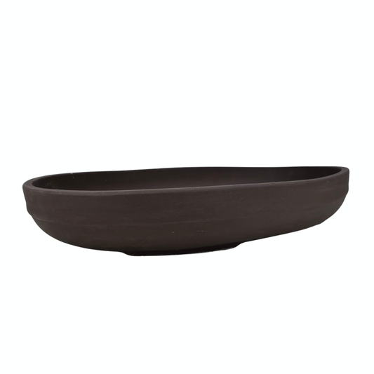 Vaso per bonsai ovale non smaltato 47 cm