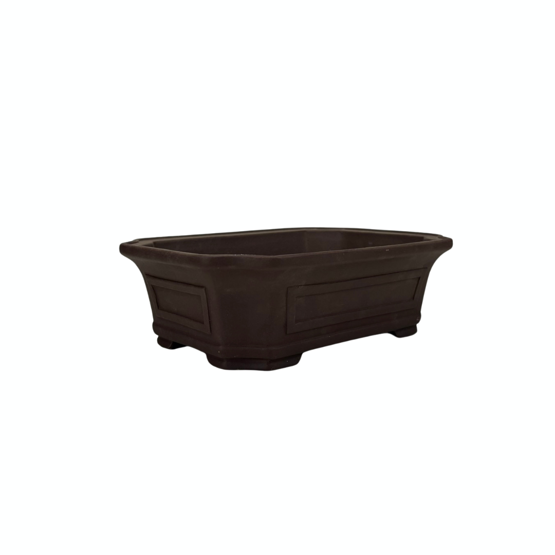 Vaso bonsai rettangolare non smaltato 23 cm