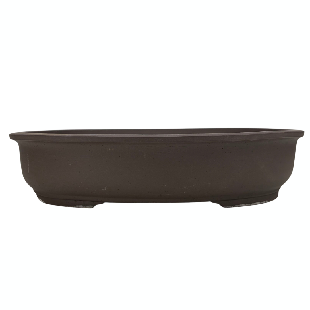 Vaso per bonsai - ovale, non smaltato (41 cm di larghezza)