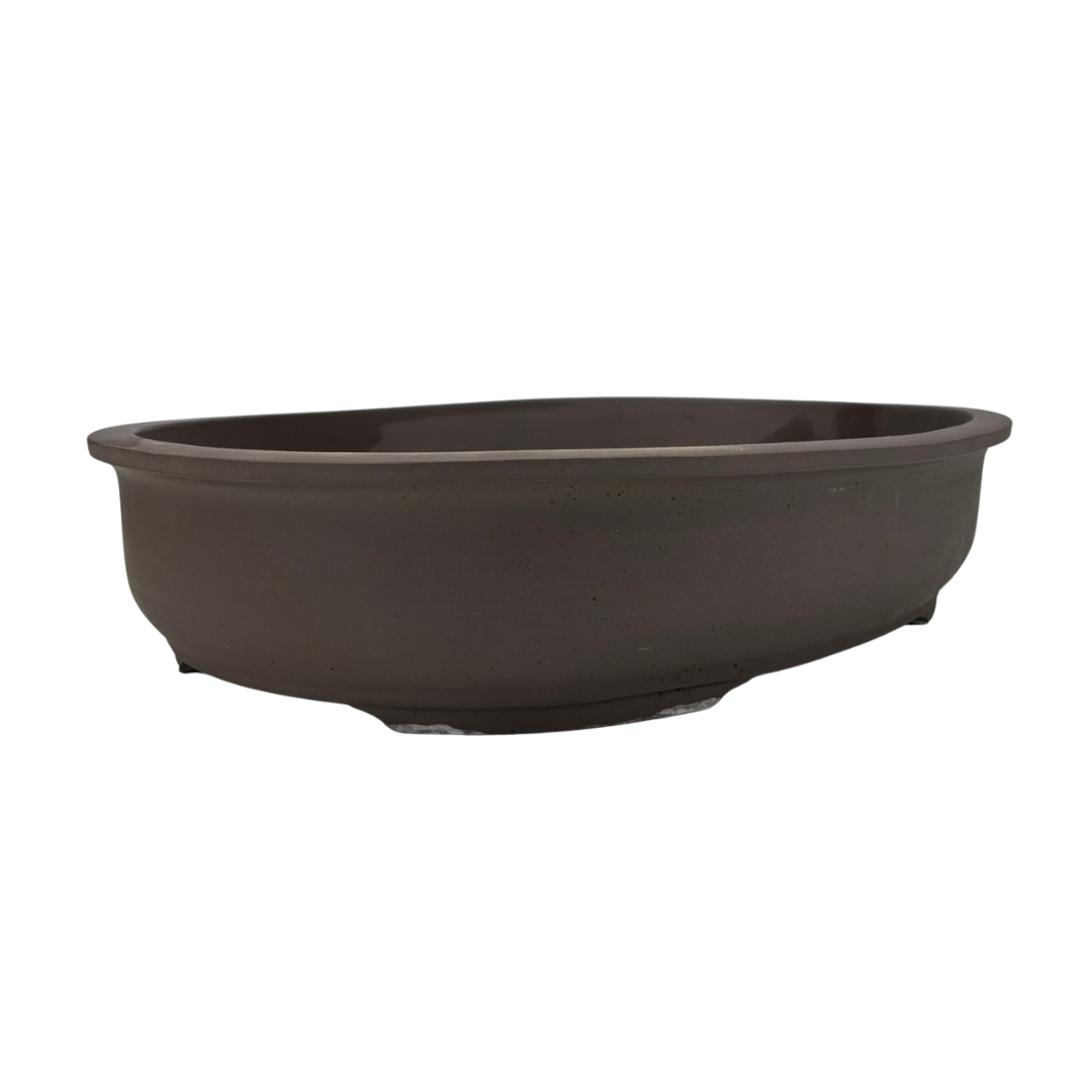 Vaso per bonsai - ovale, non smaltato (41 cm di larghezza)