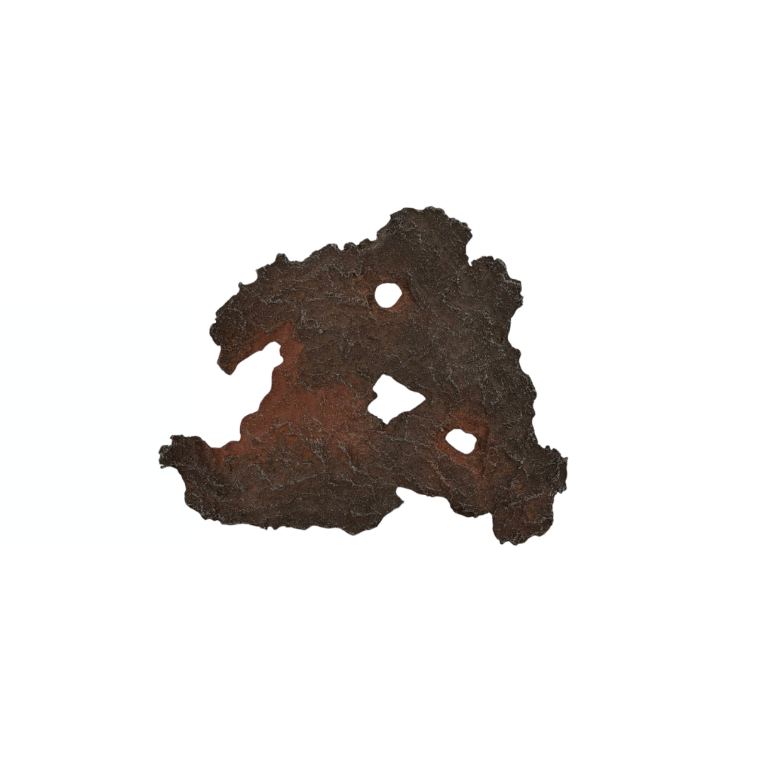 Lastra per bonsai marrone con accenti rossi 18cm