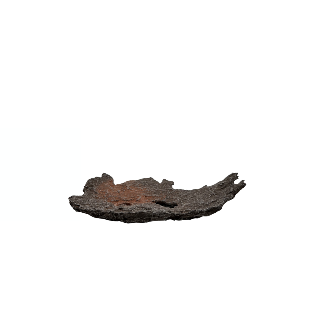 Lastra per bonsai marrone con accenti rossi 17 cm