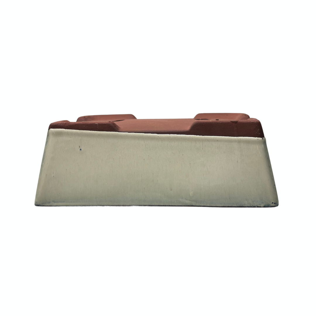 Vaso per bonsai rettangolare crema 30cm - set