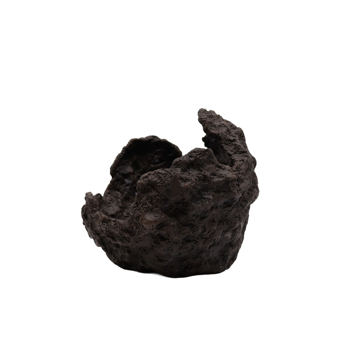 Vaso per bonsai a forma di luna, sferico – fatto a mano 16cm