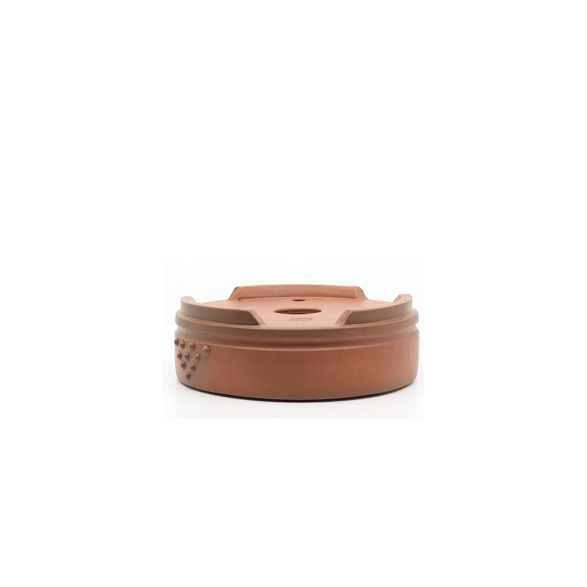 Bonsai pot ongeglazuurd rond 10cm